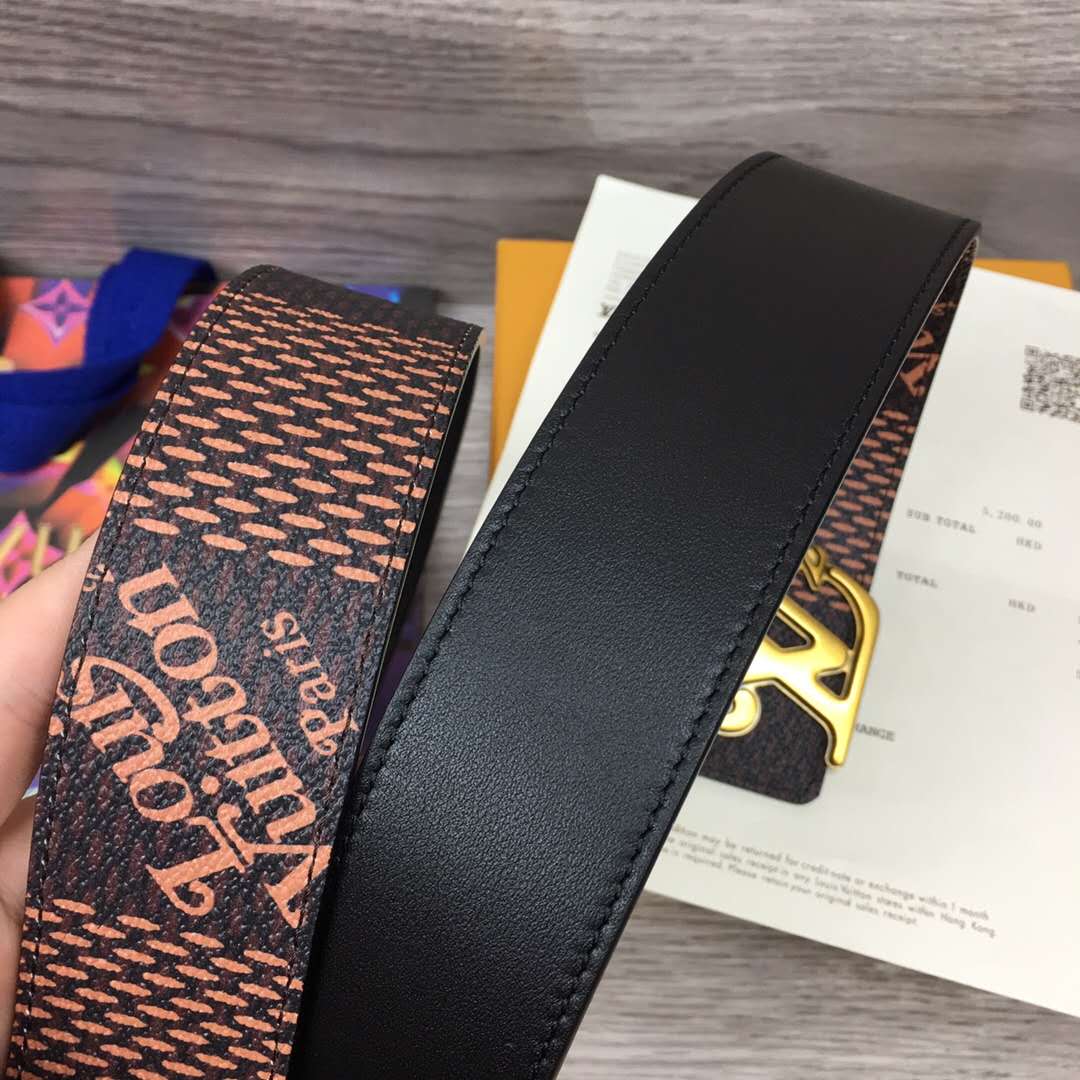 Louis Vuitton Squared LV 40mm Belt - PerfectKickZ