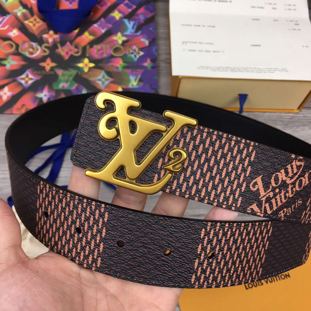 Louis Vuitton Squared LV 40mm Belt - PerfectKickZ
