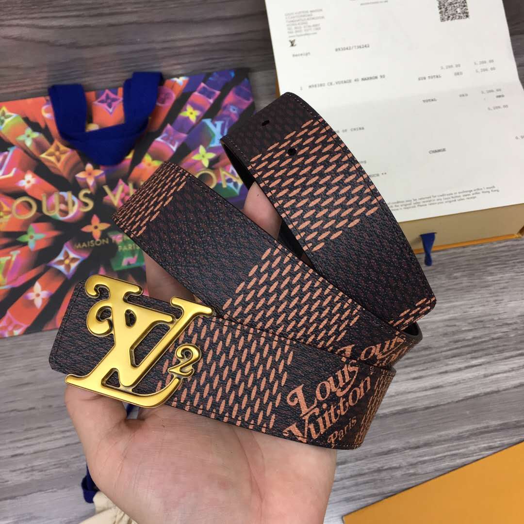 Louis Vuitton Squared LV 40mm Belt - PerfectKickZ