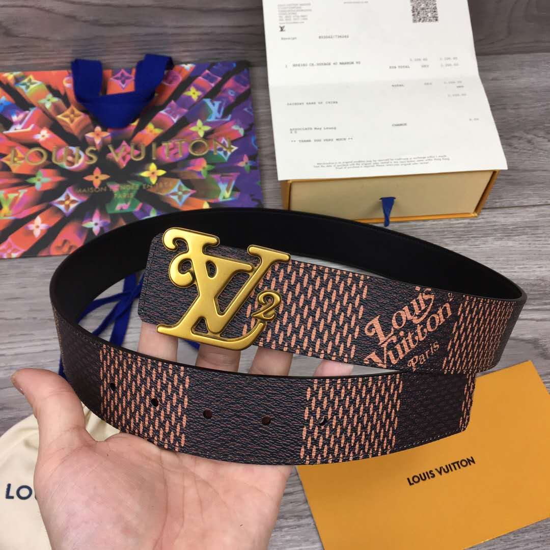 Louis Vuitton Squared LV 40mm Belt - PerfectKickZ