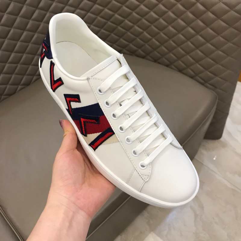 Gucci Letter Ace Embroidered Sneaker - PerfectKickZ