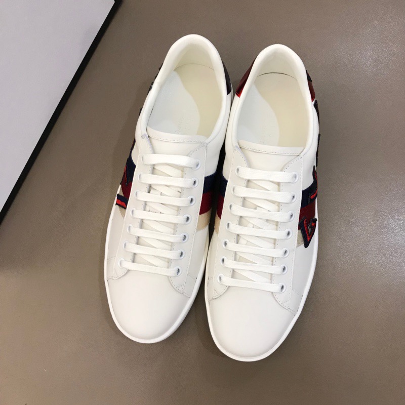 Gucci Letter Ace Embroidered Sneaker - PerfectKickZ