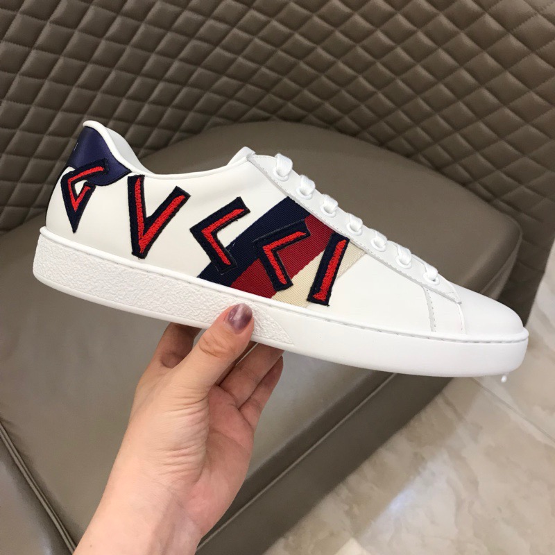 Gucci Letter Ace Embroidered Sneaker - PerfectKickZ
