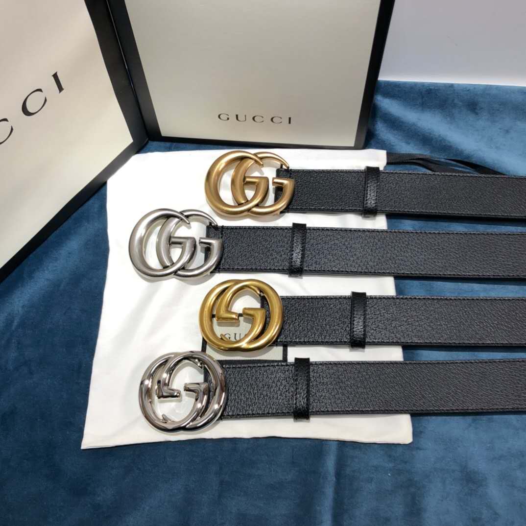 Gucci Black Belt ,1.5 Inch Buckle 3.003W*2.36 H Inches - PerfectKickZ