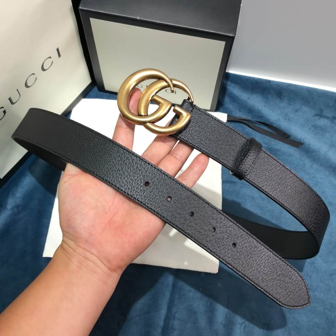 Gucci Black Belt ,1.5 Inch Buckle 3.003W*2.36 H Inches - PerfectKickZ
