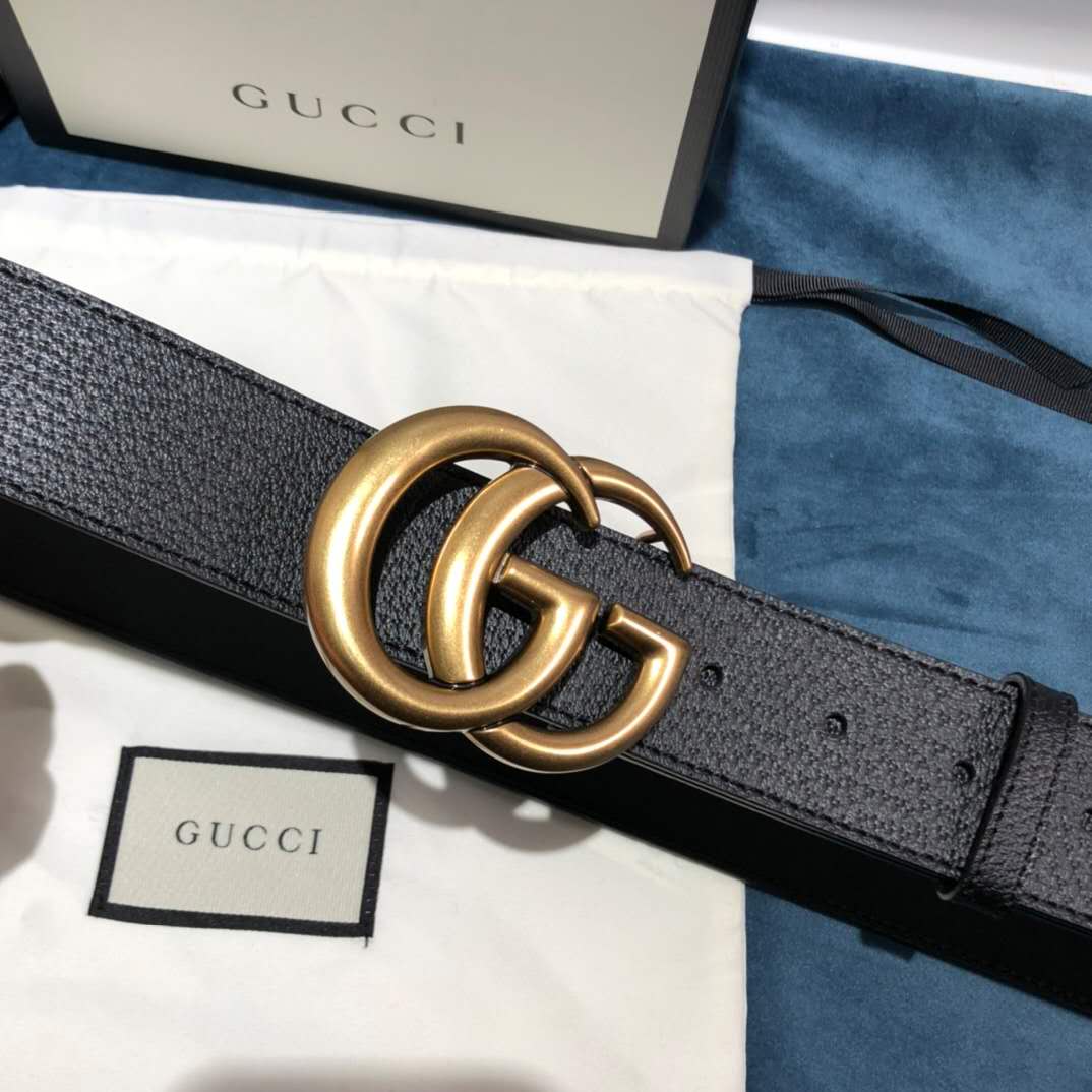 Gucci Black Belt ,1.5 Inch Buckle 3.003W*2.36 H Inches - PerfectKickZ