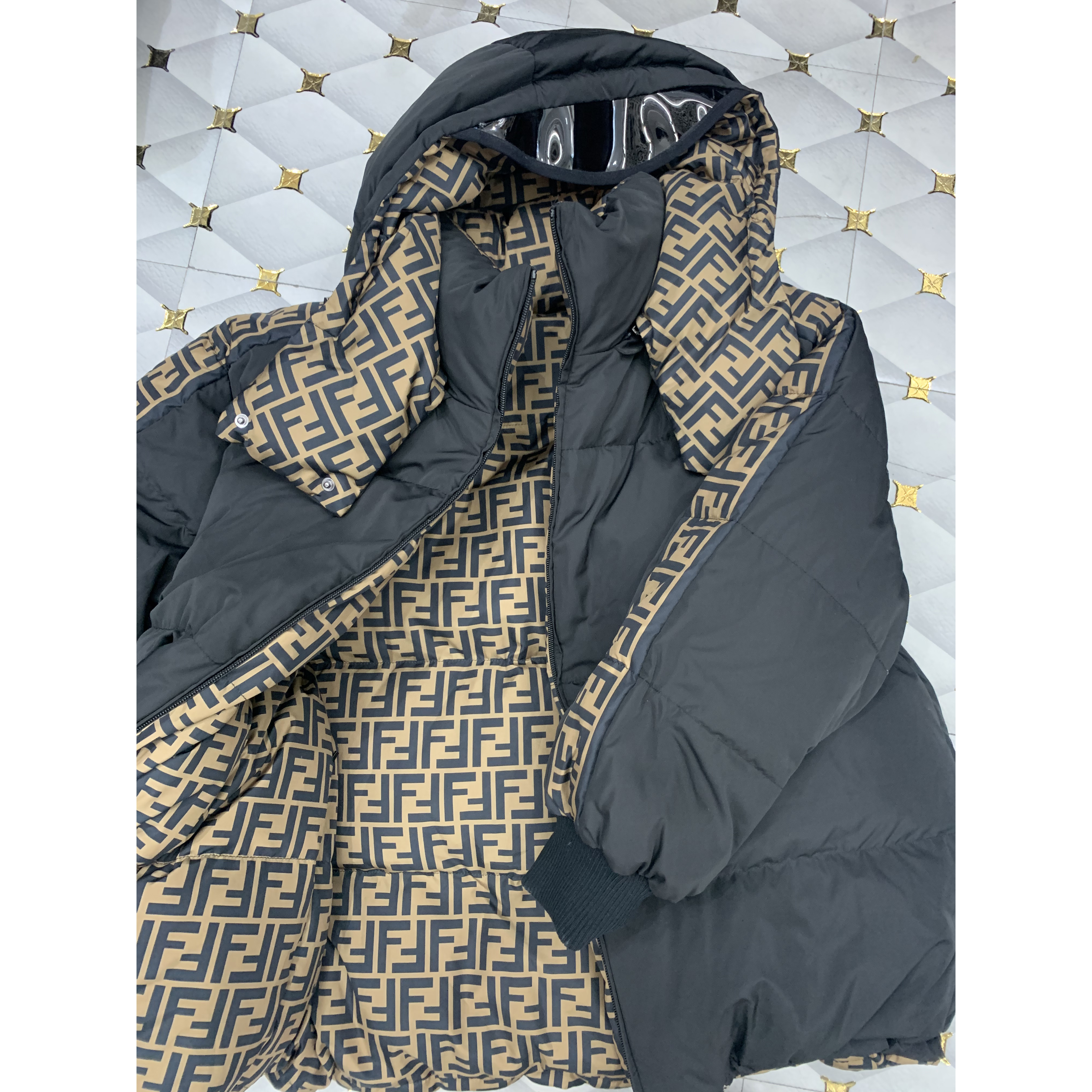 Fendi FF Motif Down Jacket - PerfectKickZ