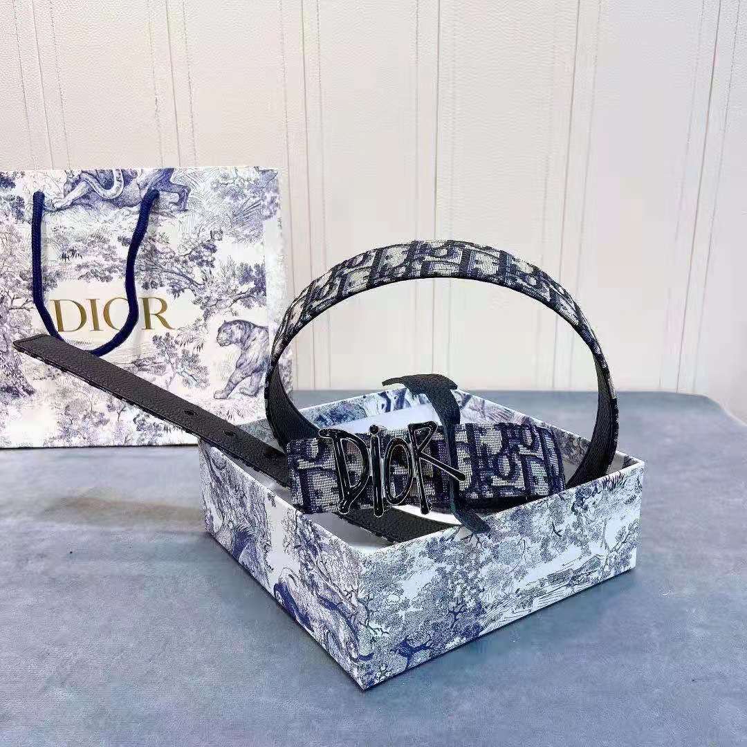 Dior Oblique Jacquard Belt - PerfectKickZ