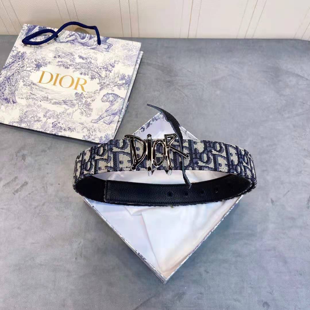 Dior Oblique Jacquard Belt - PerfectKickZ