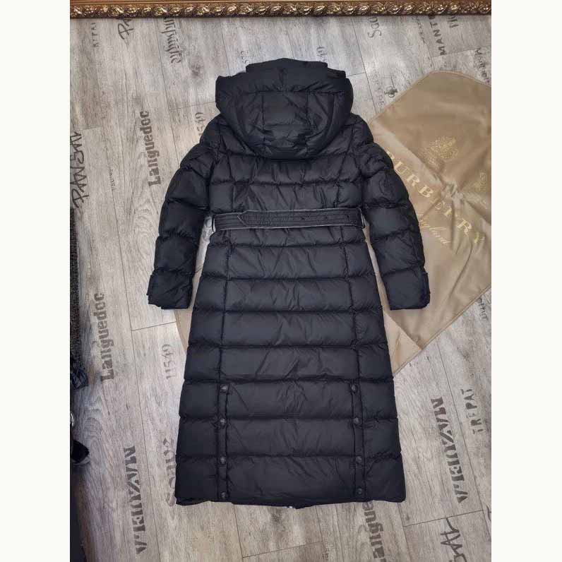 Burberry Belted Long Down Jacket - PerfectKickZ
