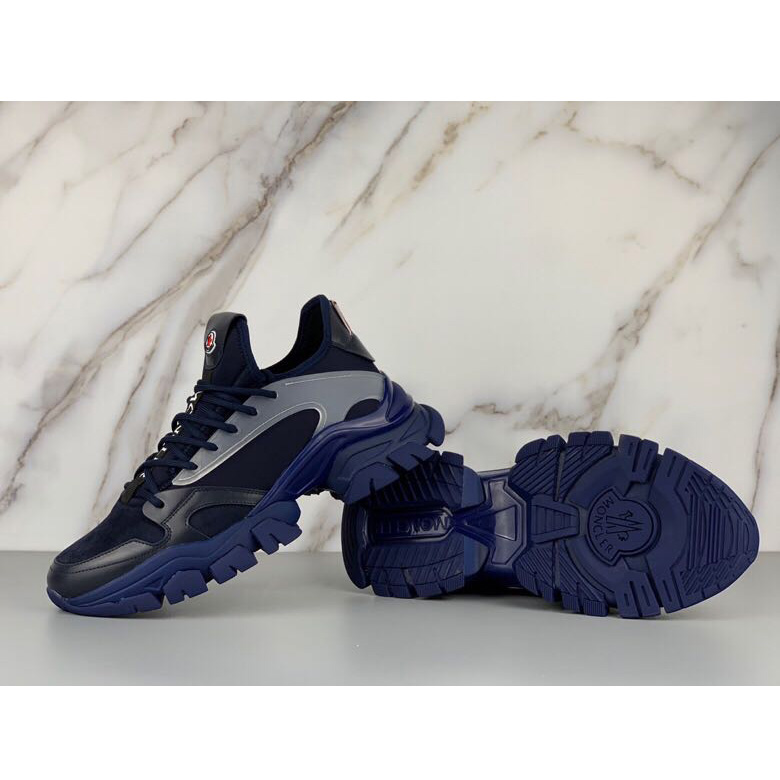 Moncler Logo Patches Lace-up Sneakers - PerfectKickZ