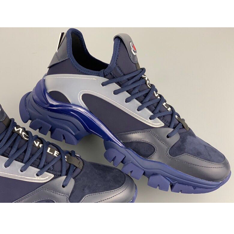 Moncler Logo Patches Lace-up Sneakers - PerfectKickZ