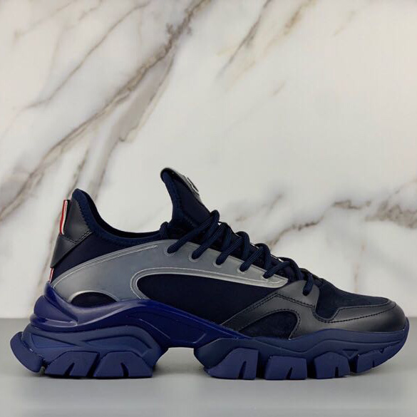Moncler Logo Patches Lace-up Sneakers - PerfectKickZ