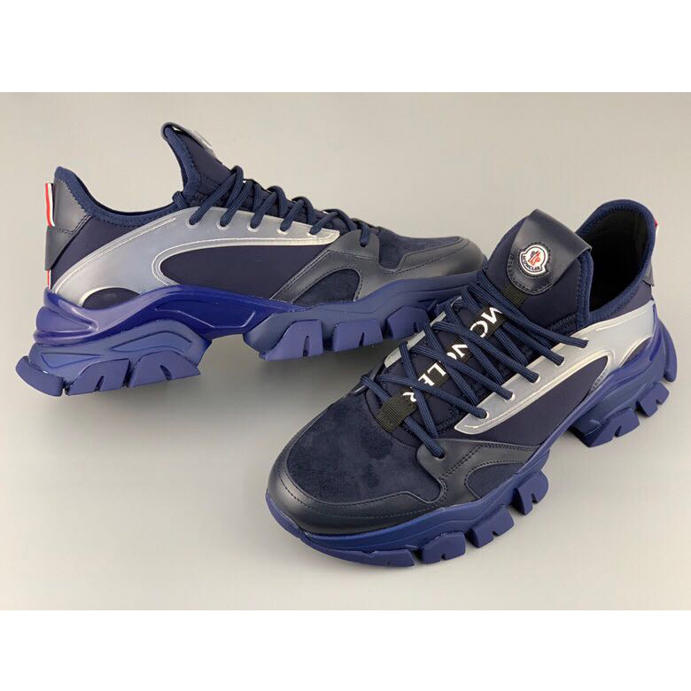 Moncler Logo Patches Lace-up Sneakers - PerfectKickZ