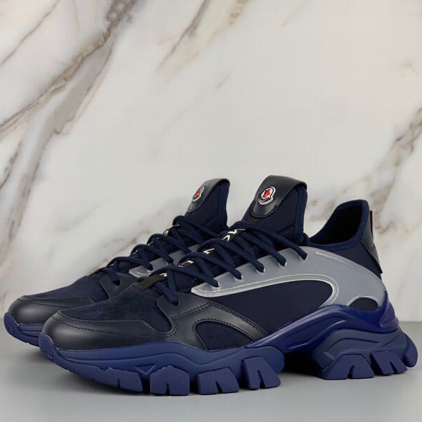 Moncler Logo Patches Lace-up Sneakers - PerfectKickZ