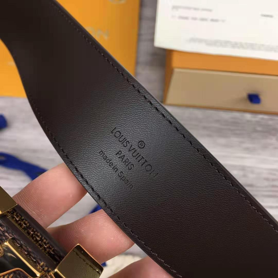 Louis Vuitton Initiales Damier Belt - PerfectKickZ
