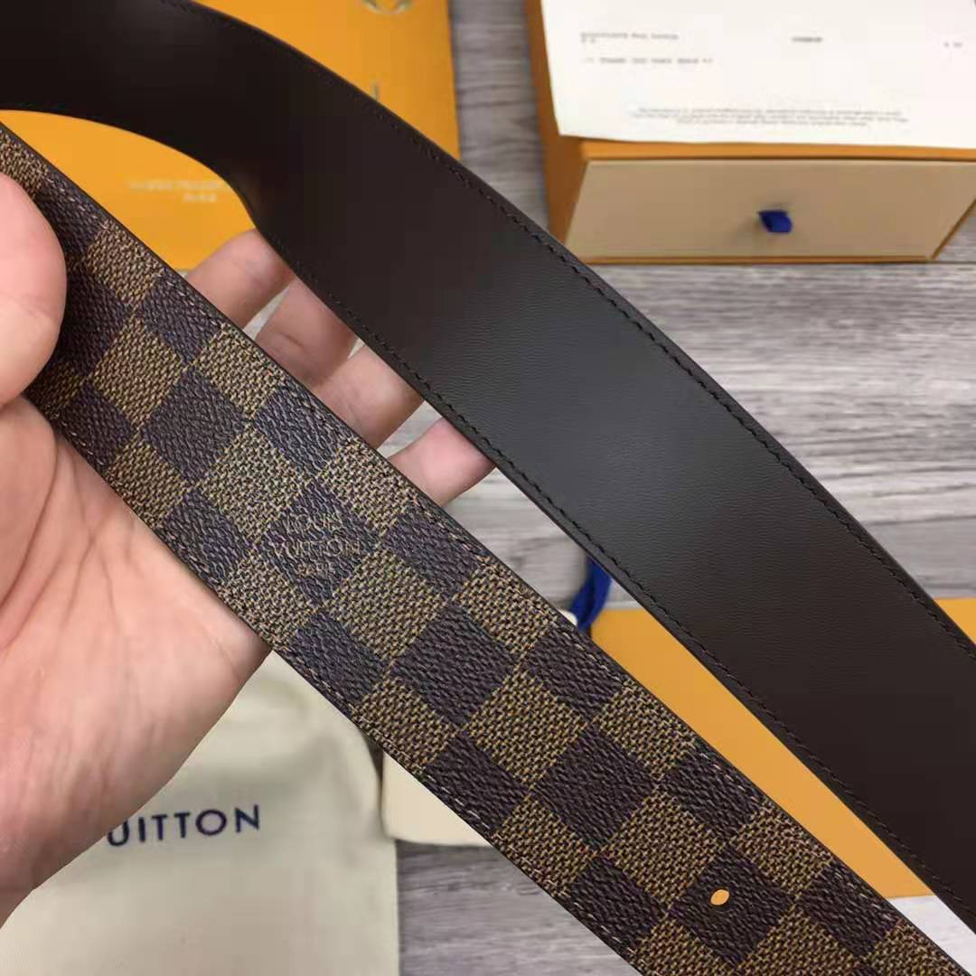 Louis Vuitton Initiales Damier Belt - PerfectKickZ