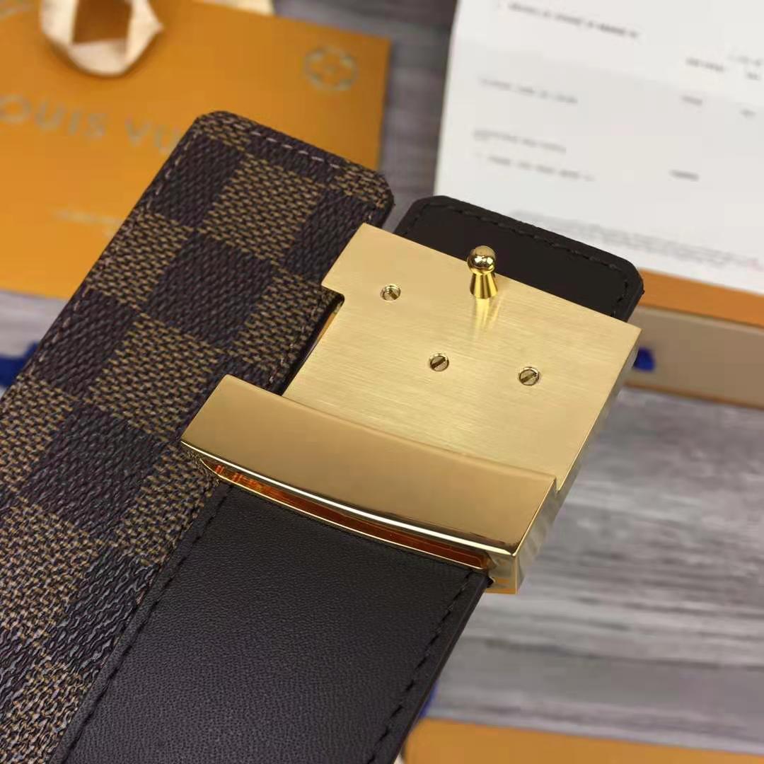Louis Vuitton Initiales Damier Belt - PerfectKickZ