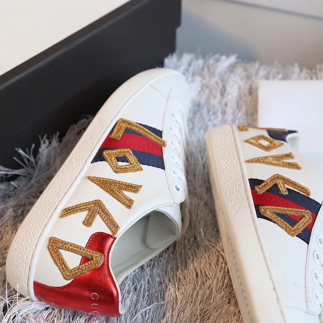 Gucci Ace Embroidered Sneaker - PerfectKickZ
