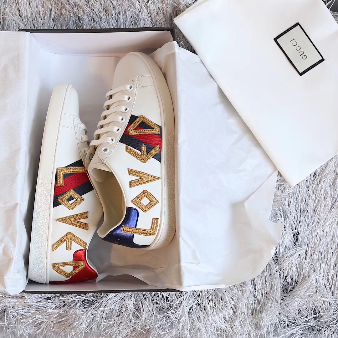 Gucci Ace Embroidered Sneaker - PerfectKickZ