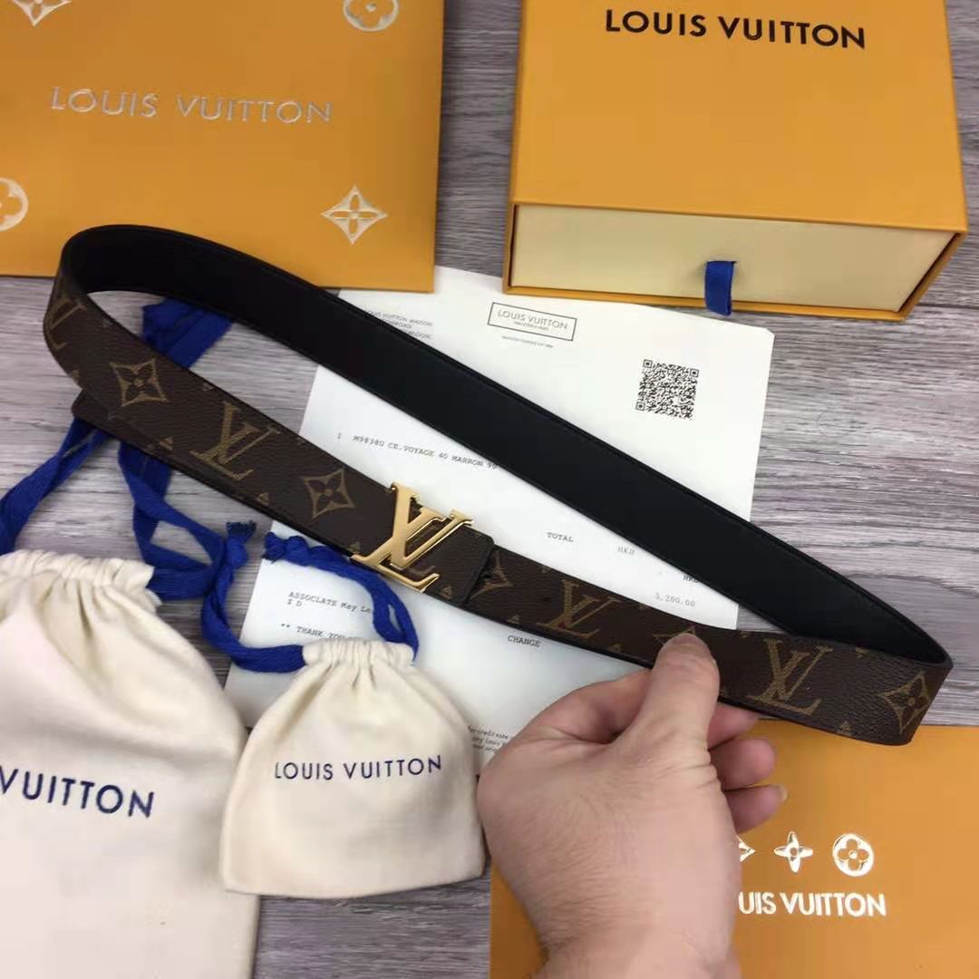 Louis Vuitton Initiales Monogram Belt - PerfectKickZ