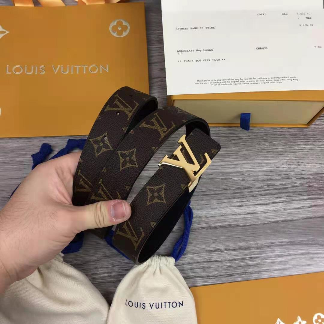 Louis Vuitton Initiales Monogram Belt - PerfectKickZ