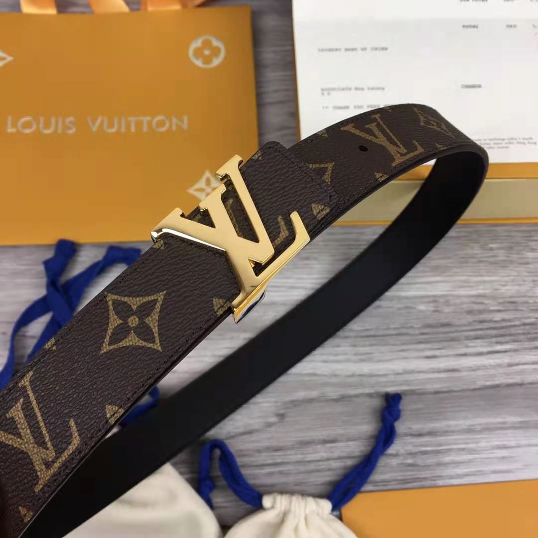Louis Vuitton Initiales Monogram Belt - PerfectKickZ