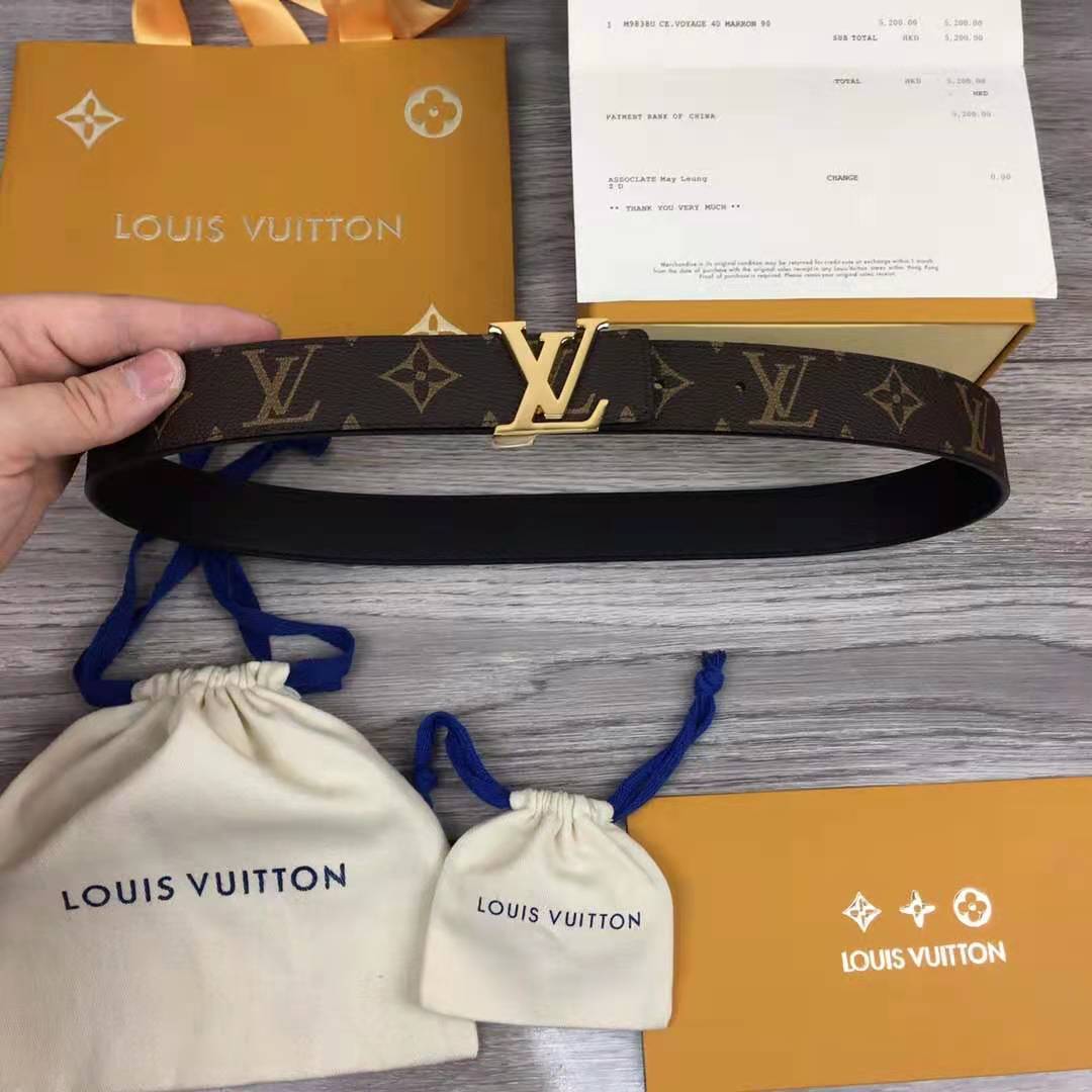 Louis Vuitton Initiales Monogram Belt - PerfectKickZ