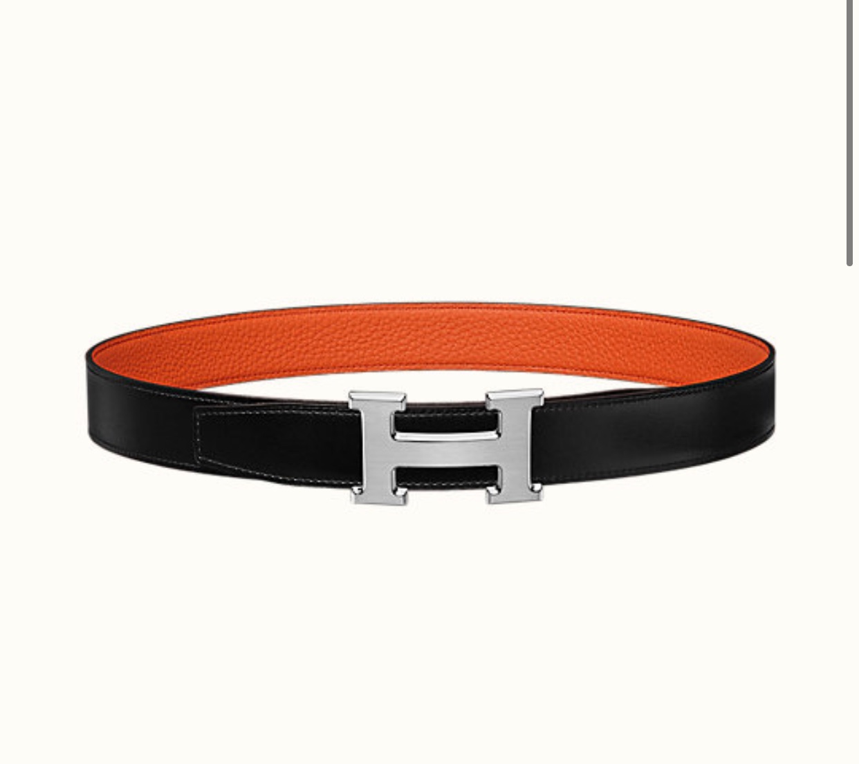 Hermes Brown Leather Belt with Silver Buckle - PerfectKickZ