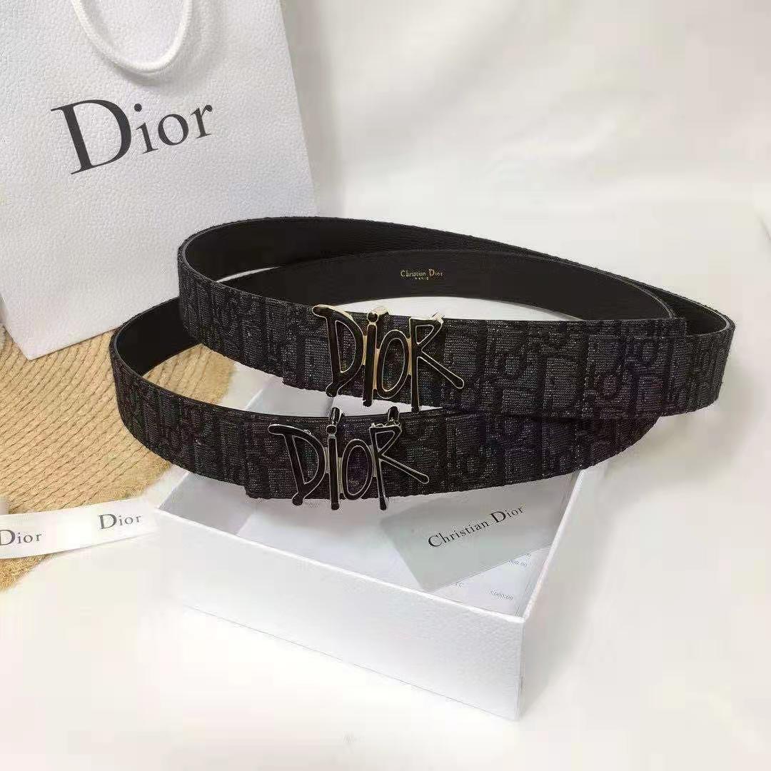 Dior Oblique Jacquard Belt  - PerfectKickZ
