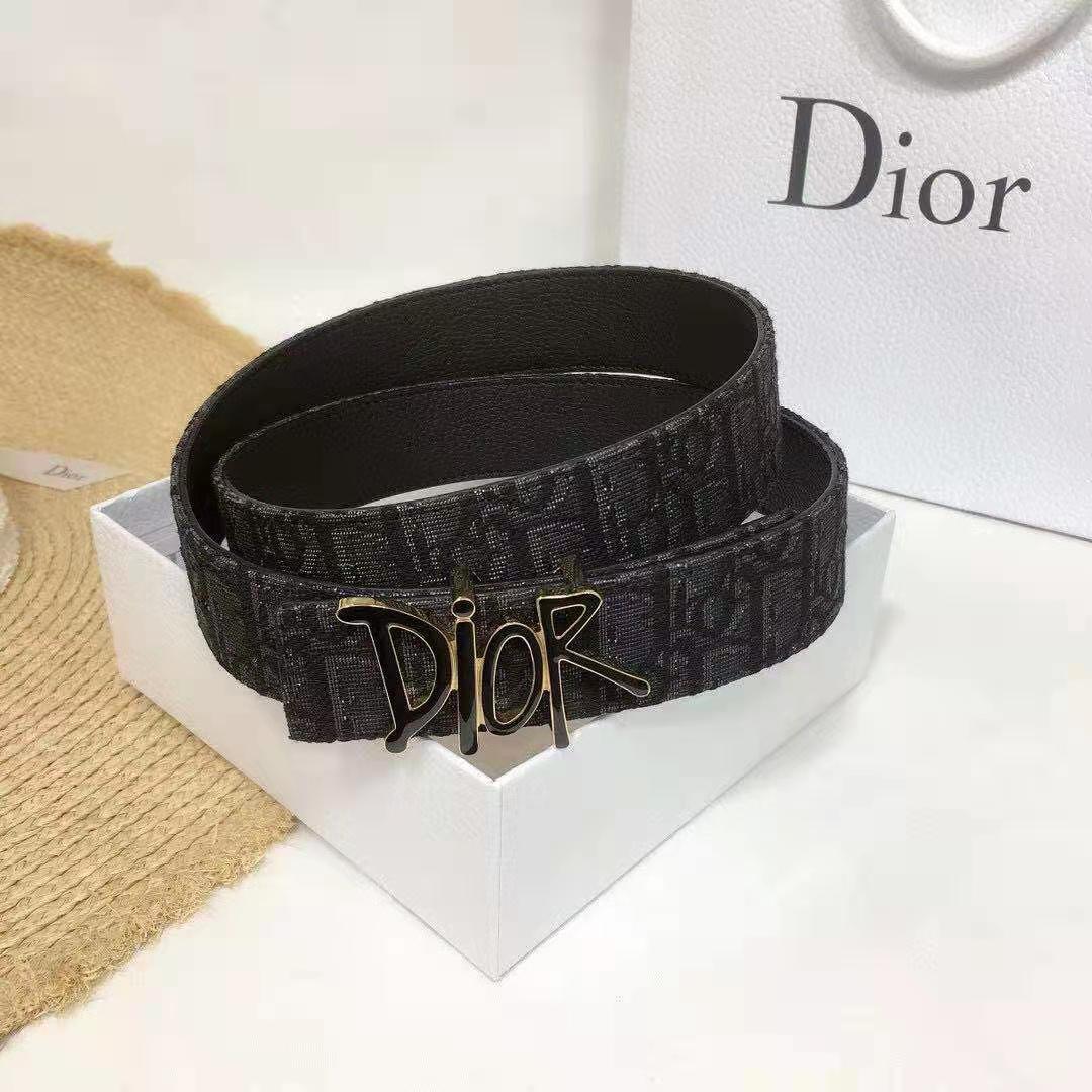 Dior Oblique Jacquard Belt  - PerfectKickZ