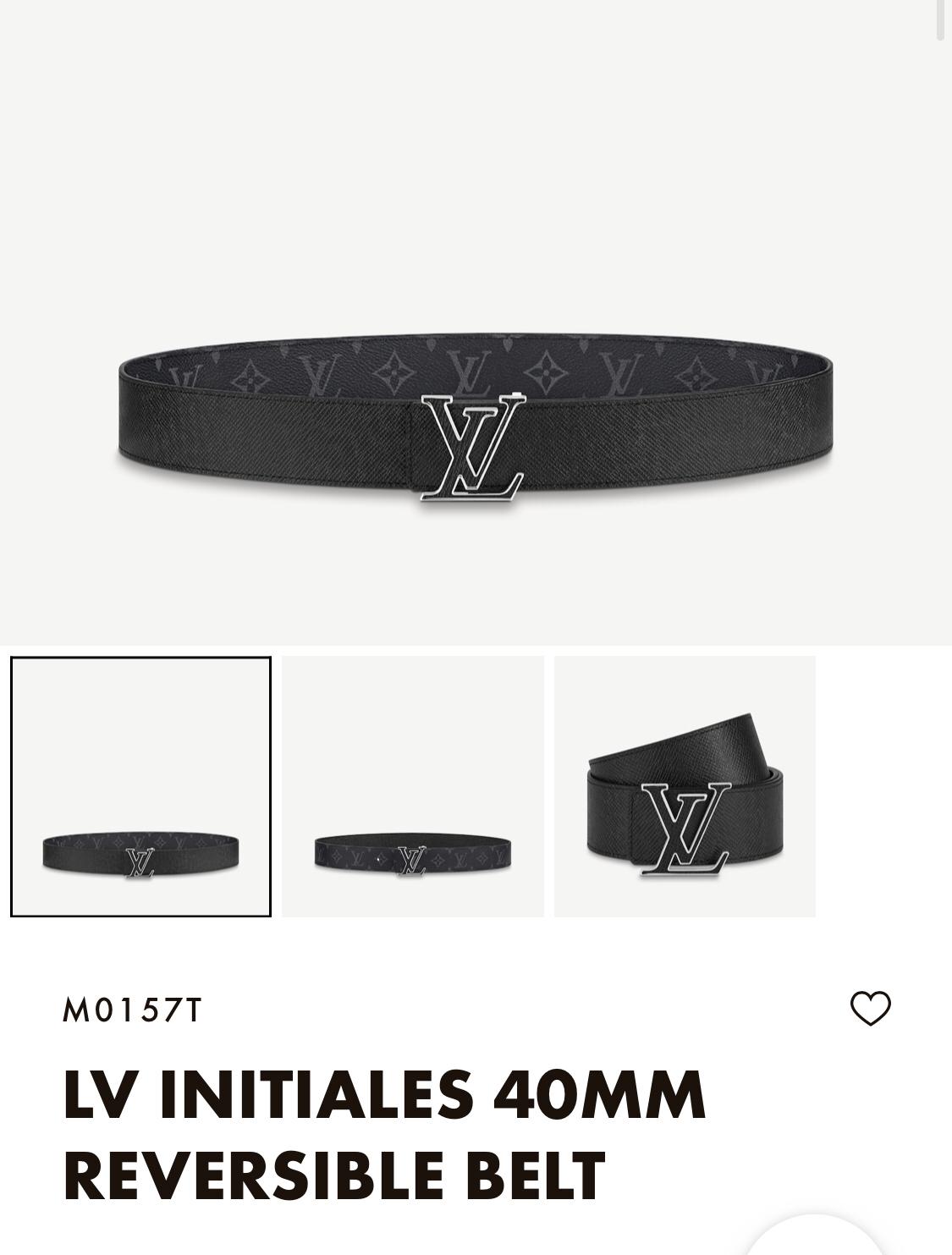 Louis Vuitton Initiales Monogram Belt - PerfectKickZ