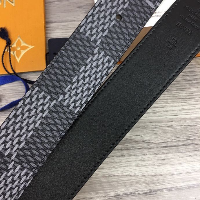 Louis Vuitton Damier Print 40MM Belt - PerfectKickZ