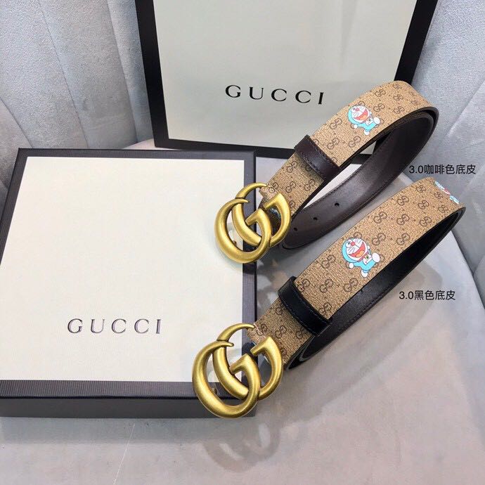 Gucci Doraemon Print Belt - PerfectKickZ