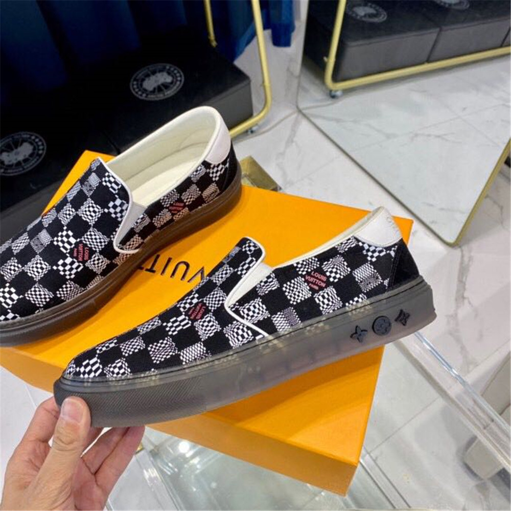 Louis Vuitton  Black Damier Loafers - PerfectKickZ