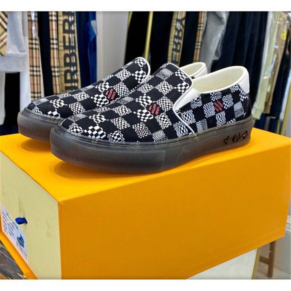 Louis Vuitton  Black Damier Loafers - PerfectKickZ