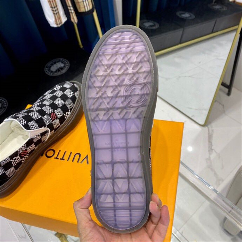 Louis Vuitton  Black Damier Loafers - PerfectKickZ
