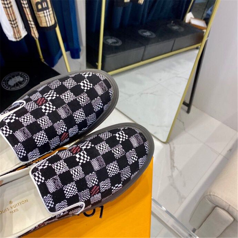 Louis Vuitton  Black Damier Loafers - PerfectKickZ
