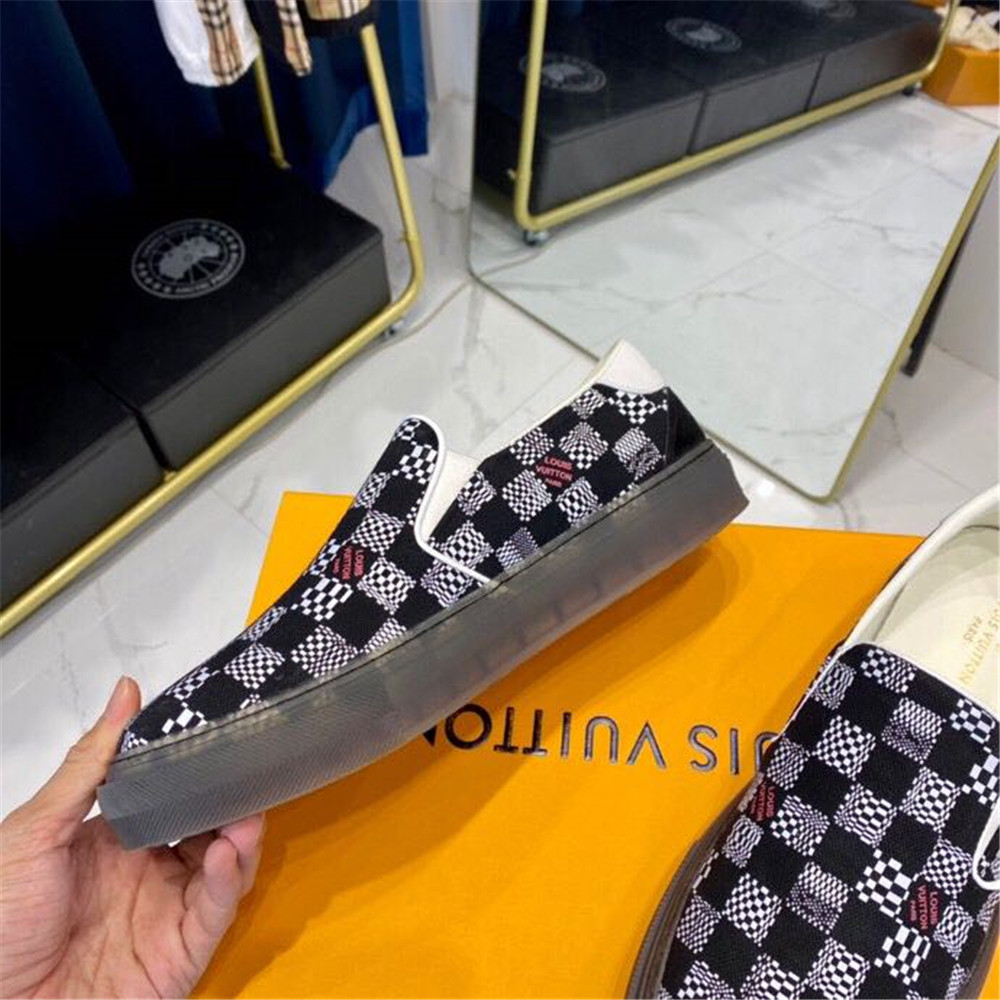 Louis Vuitton  Black Damier Loafers - PerfectKickZ