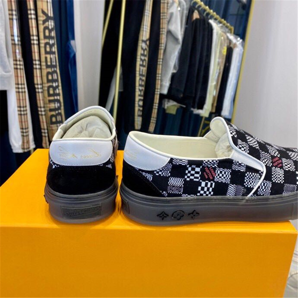 Louis Vuitton  Black Damier Loafers - PerfectKickZ