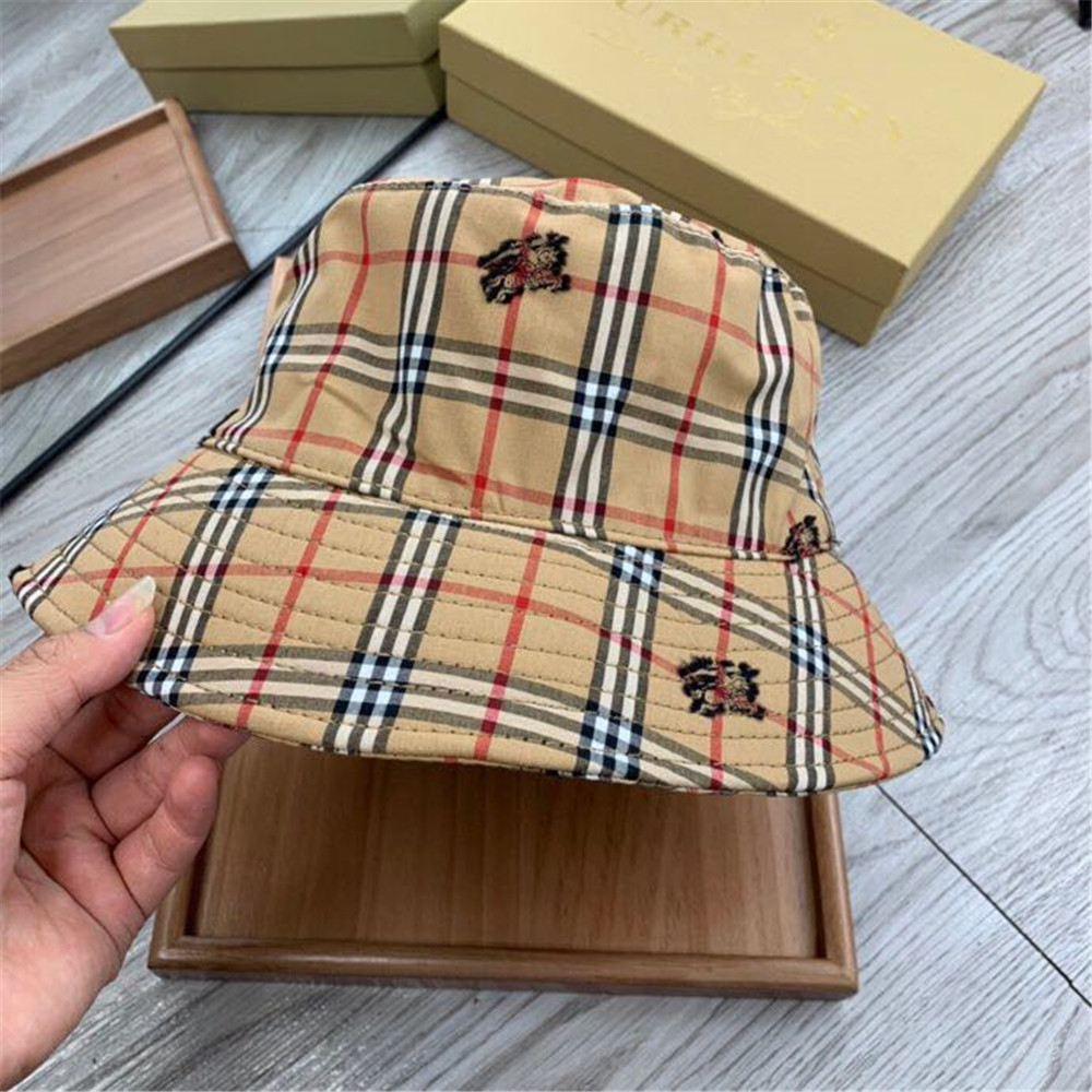 Burberry Monogram Motif Icon Stripe Cotton Bucket Hat - PerfectKickZ