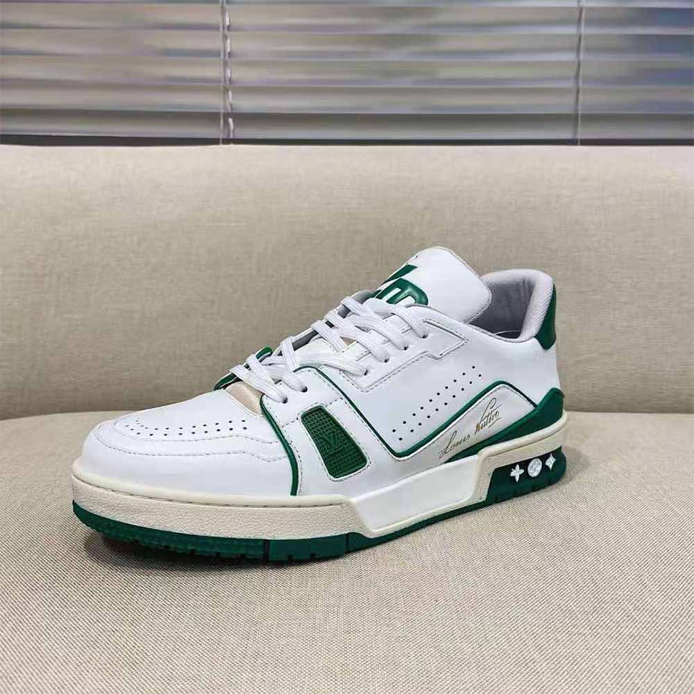 Louis Vuitton Trainer Sneaker Green - PerfectKickZ