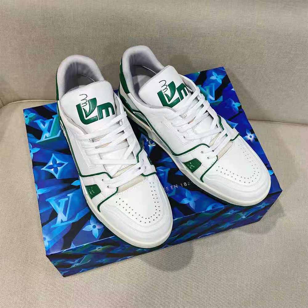 Louis Vuitton Trainer Sneaker Green - PerfectKickZ