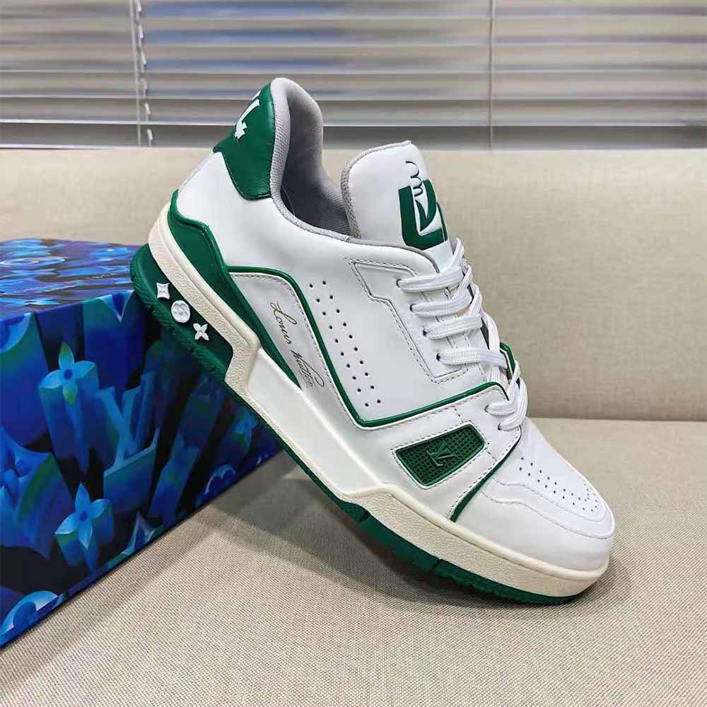 Louis Vuitton Trainer Sneaker Green - PerfectKickZ