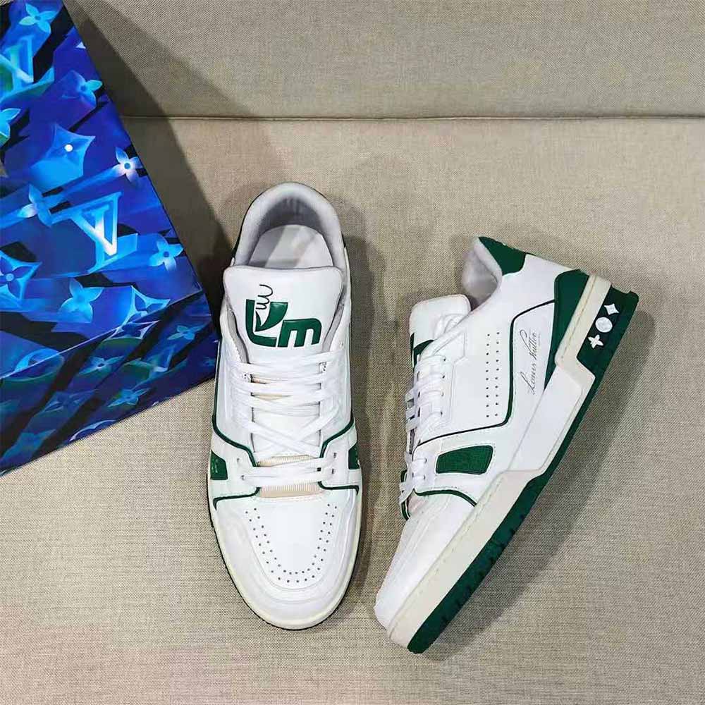 Louis Vuitton Trainer Sneaker Green - PerfectKickZ