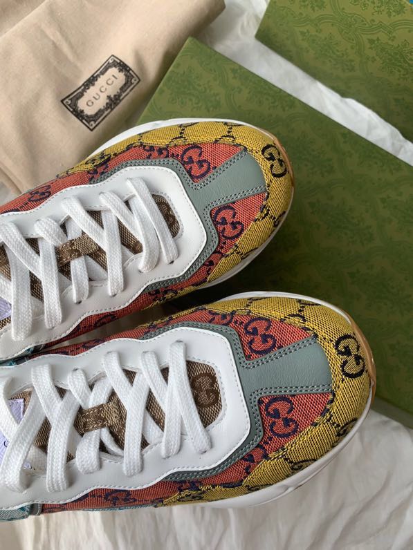Gucci GG Multicolor Canvas Sneakers For Men And Women - PerfectKickZ