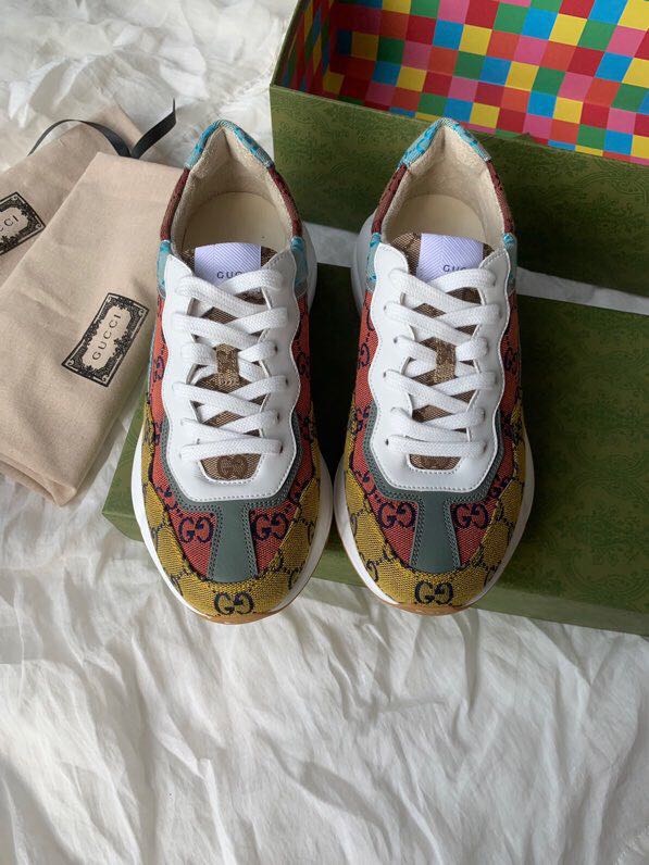 Gucci GG Multicolor Canvas Sneakers For Men And Women - PerfectKickZ