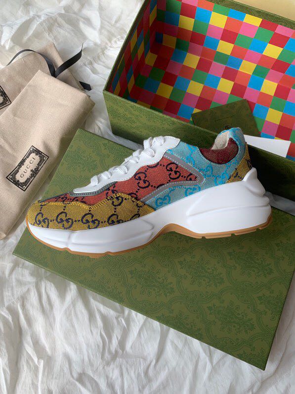 Gucci GG Multicolor Canvas Sneakers For Men And Women - PerfectKickZ