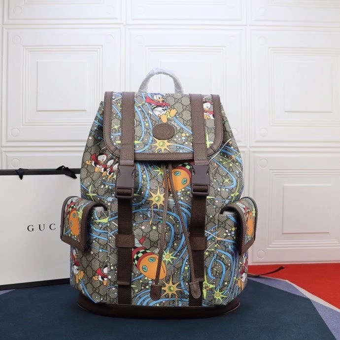 Gucci x Disney Donald Duck Medium Backpack - PerfectKickZ