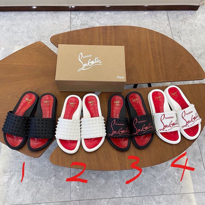 Christian Louboutin Man Slippers Flats - PerfectKickZ